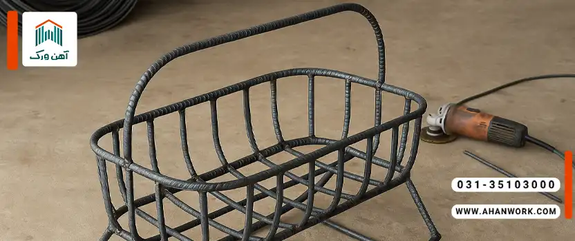 تکمیل و زیباسازی گهواره ی ساخته شده با میلگرد