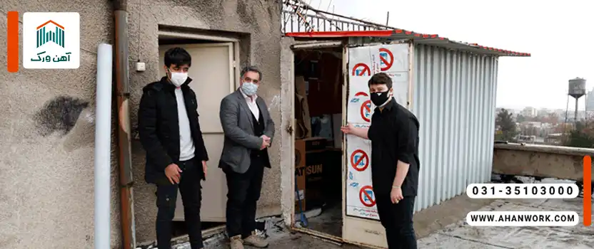 طراحی و زیبایی انباری پشت بام