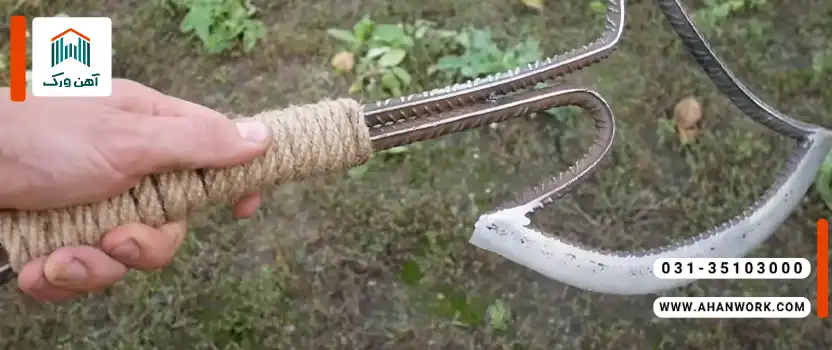 مراحل ساخت تبر با میلگرد