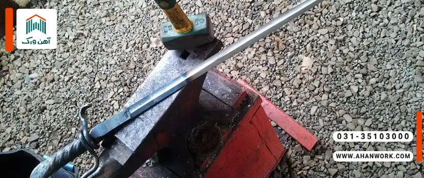 مراحل ساخت شمشیر با میلگرد