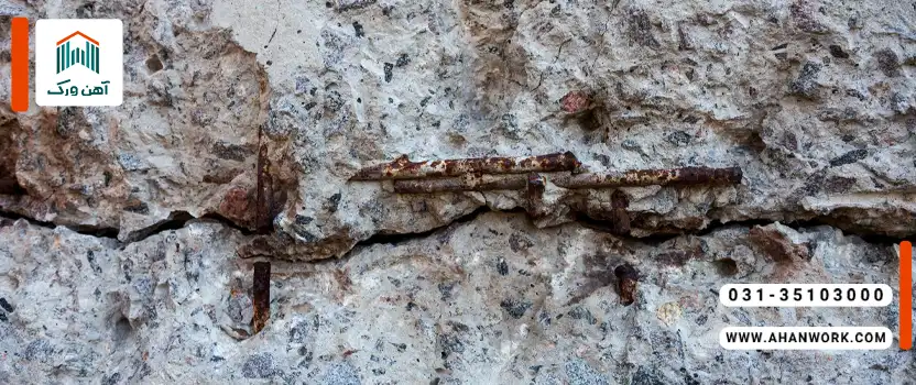 انواع خوردگی میلگرد در بتن