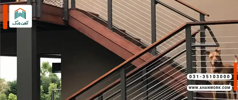 ابعاد و ضخامت مناسب قوطی برای نرده راه پله